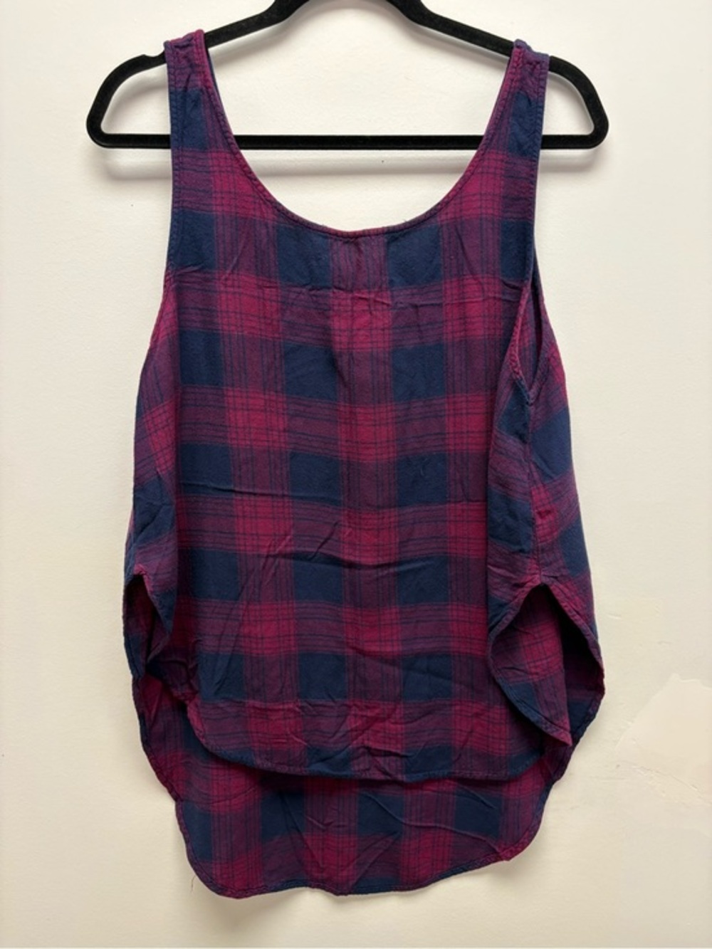 4 for $25 ❤️ George Plaid High-Low Sleeveless Top (Size XXL) ❤️